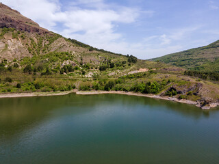 Aerial view of Studen Kladenets Reservoir, Bulgaria