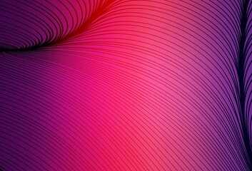 Light Purple, Pink vector texture with bent lines.