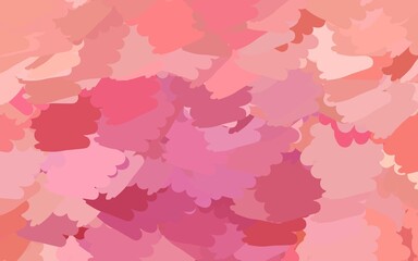 Light Pink vector pattern with random forms.