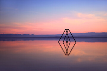 Peaceful Waters of Bombay Beach California in the Salton Sea
