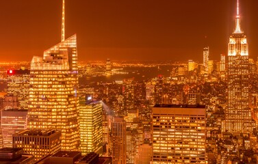 New York - DECEMBER 20, 2013: View of Lower Manhattan on Decembe