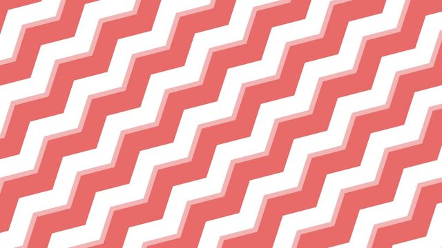 A white and pin chevron animation