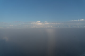 Fototapeta premium Cloudy landscape over a water landscape