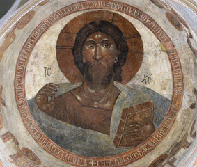 Fresco painting by Theophanes the Greek, Savior Church on Ilyin street. Veliky Novgorod
