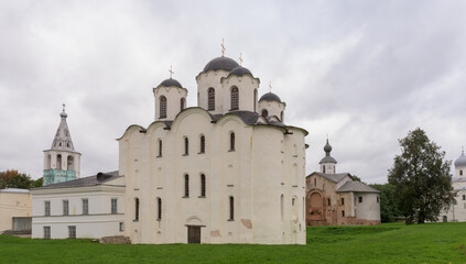 Fototapeta na wymiar The Saint Nicholas Cathedral in Veliky Novgorod