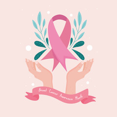 breast cancer awareness month ribbon