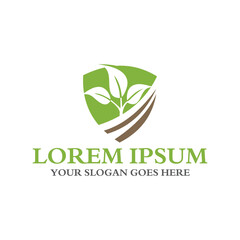 agriculture logo , nature logo vector