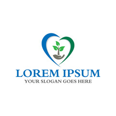 agriculture logo , nature logo vector