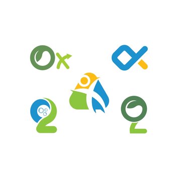 oxygen icon vector design concept