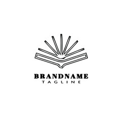 document book logo template icon design vector