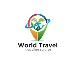 pin map world tour logo designs simple modern for travel logo designs