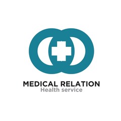 Obraz premium infinity health care logo designs simple and clean for health service and clinic or hospital symbol