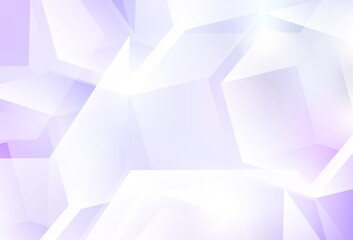 Light Purple vector texture with poly style with cubes.