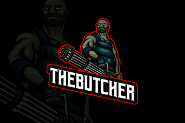The Butcher - Esport Logo Template