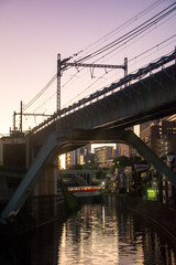 Fototapeta na wymiar 神田川鉄橋