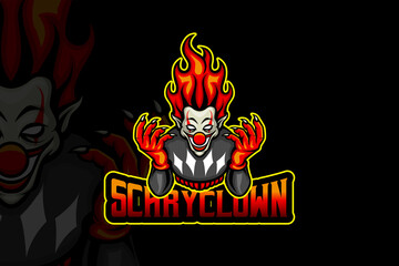 Scary Clown- Esport Logo Template