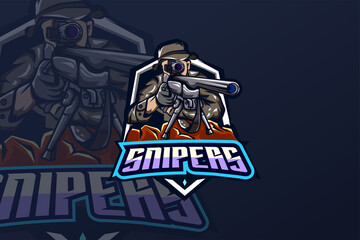 Snipers - Esport Logo Template