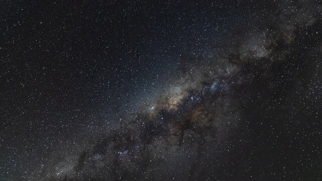 Milky Way Galaxy Constellations and Cosmos in Outer Space seen in Night Sky