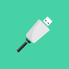 Usb cable icon design vector illustration