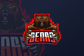 Bear- Esport Logo Template