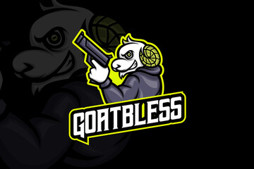 Goat Bless - Esport Logo Template