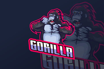 Fototapeta na wymiar Gorilla - Esport Logo Template