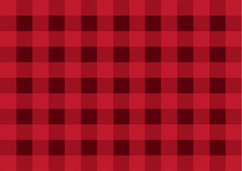 背景　チェック柄　太め　赤