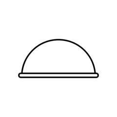 Food Tray Line Icon