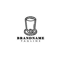bonnet logo unique template icon black isolated vector illustration