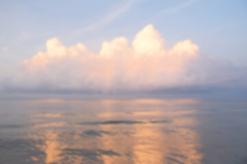 Soft focus tropical sea beach summer hoiiday concept blurred background