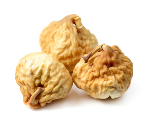 dried figs isolated on the white background