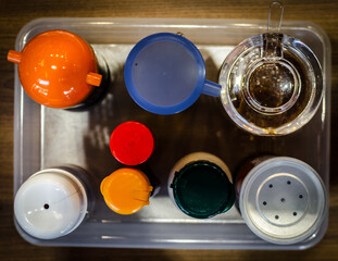 Spices in circle stile 