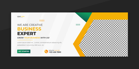 We are creative solution facebook cover page Creative corporate business marketing social media