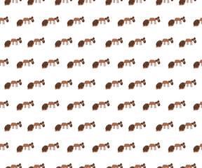 Fox fabric pattern