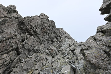 槍ヶ岳山頂への道