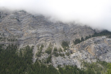 Rocky Face Of The Mountain, Nordegg, Alberta