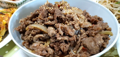 korean food  bulgokey