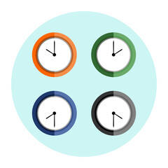 clock, happy world teacher's day, a simple illustration vector design