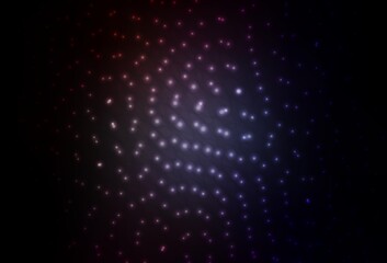 Dark Gray vector background with bubbles.