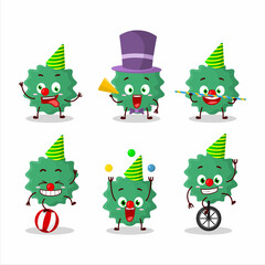 Cartoon character of haploviricotina with various circus shows