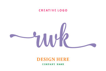 RWK lettering logo is simple, easy to understand and authoritative
