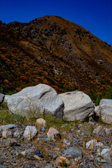 rocks in the mountains of peninsula