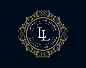 Set of Elegant Capital Letters Vintage Logo Filigree Monograms. Beautiful Collection. English Alphabet. Simple Drawn Emblems. Graceful wreath. Design of Calligraphic Insignia. Vector Illustration
