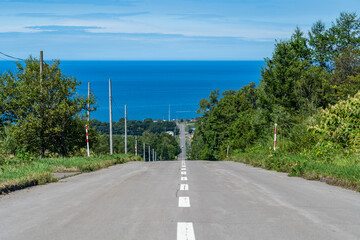 天に続く道 (日本 - 北海道 - 斜里町)