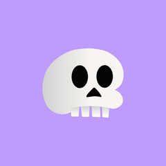 Skull vector clip art image