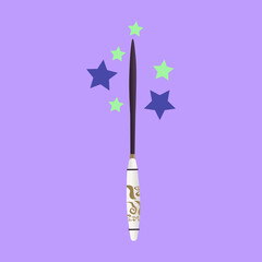 Magic wand clip art vector image