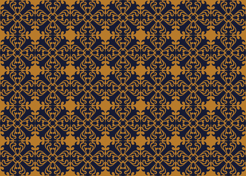 Floral Seamless Pattern Traditional Style