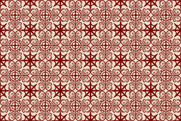 Floral Seamless Pattern Traditional Style