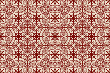 Floral Seamless Pattern Traditional Style