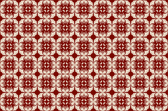 Floral Seamless Pattern Traditional Style